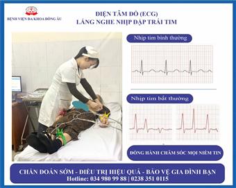 💓 ĐIỆN TÂM ĐỒ (ECG): 