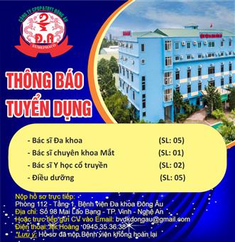 TUYỂN DỤNG THÁNG 07 NĂM 2026