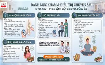 🌿 KHỎE TỰ NHIÊN – PHỤC HỒI TOÀN DIỆN CÙNG KHOA YHCT & PHCN 🌿